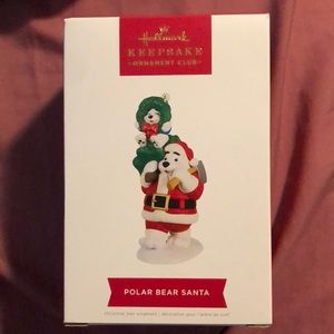 Hallmark 2022 keepsake ornament club- polar bear Santa ornament (magic sound)